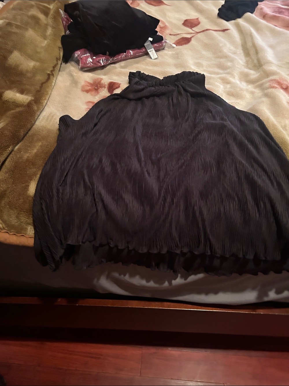 Pleated Black Women's Skirt - Classic Silhouette